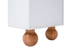 Móvel De Tv*ModernLuxe Móvel TV 170cm - 2 portas - 3 áreas abertas em arco - Branco