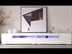 ModernLuxe Móvel TV 240cm com LED variável - estilo contemporâneo -^ Móvel De Tv