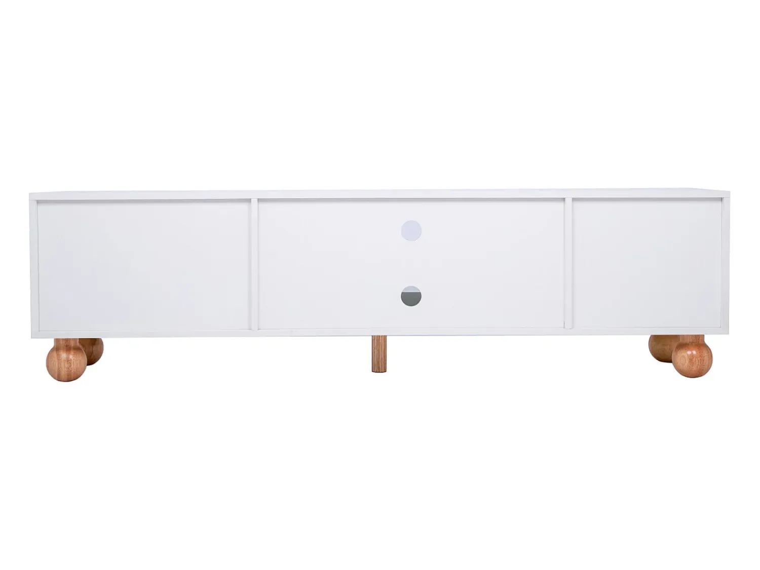 Móvel De Tv| Móvel TV 170cm, com porta em verga, portas em vidro, espaço de arrumação, estilo campestre, móvel TV - Branco