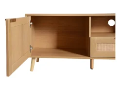 Móvel De Tv|ModernLuxe Móvel TV 200cm MDF - 2 portas e 2 compartimentos - estilo campestre - Natural Natural claro