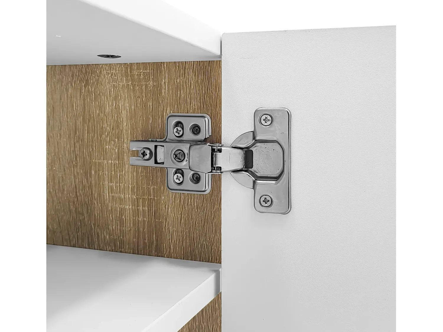 Sale Hauss Spole Móvel TV com 3 portas e 2 gavetas, corpo ranhurado na cor branca com detalhes s - 190x35x45cm Dourado