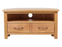 Outlet vidaxl Móvel TV com gaveta 88 x 42 x 46 cm madeira carvalho maciça Castanho