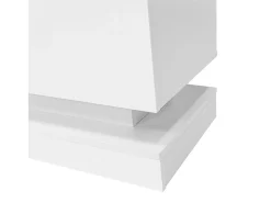 Móvel De Tv*ModernLuxe Móvel TV com LED 160cm - 2 gavetas e 1 compartimento aberto - adequado para TV 60" - Branco