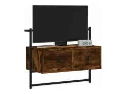 Hot Móvel TV de parede 60,5x30x51 cm deriv. madeira carvalho fumado PT937116 Castanho