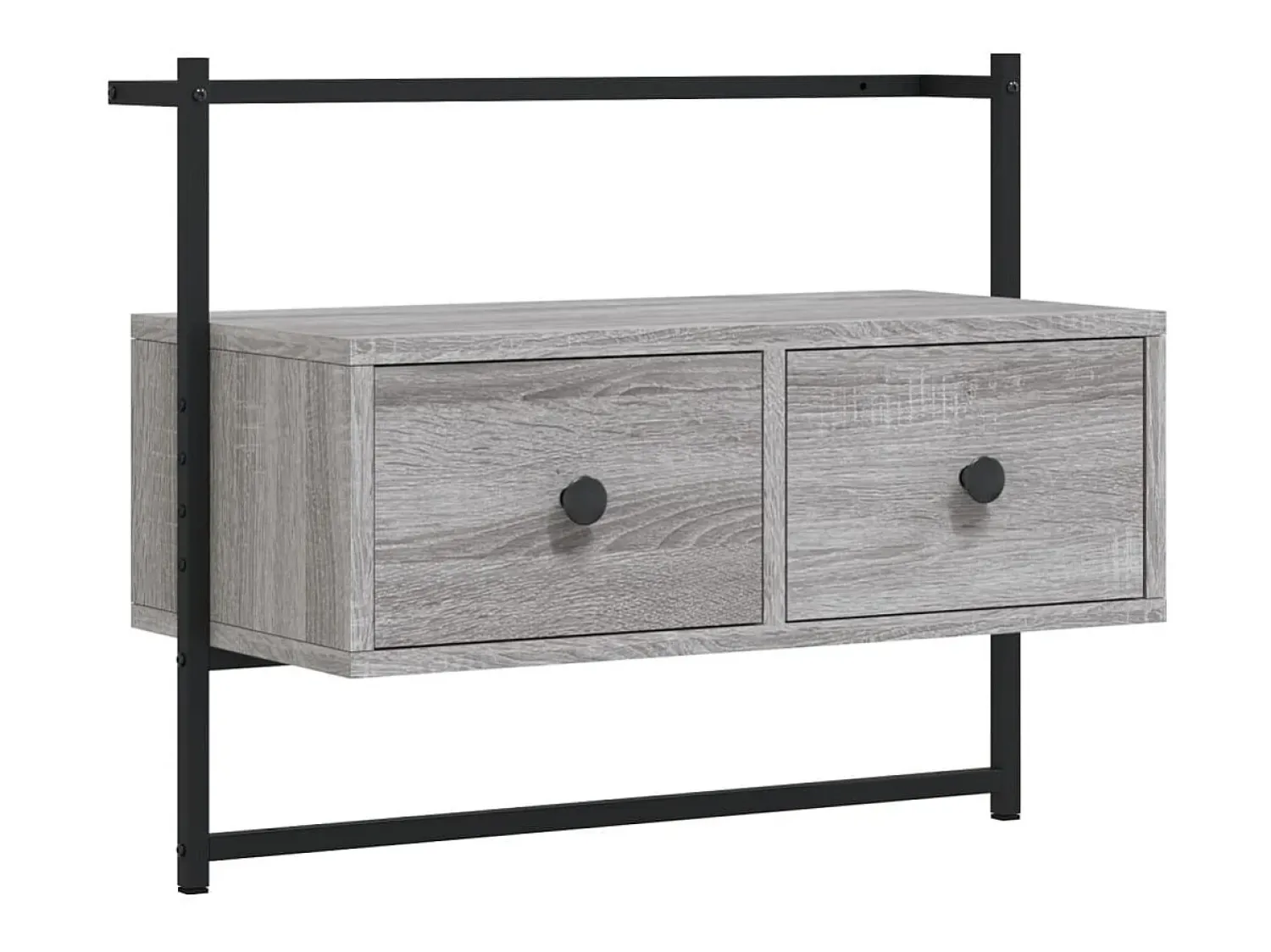 Móvel De Tv*vidaxl Móvel TV de parede 60,5x30x51 cm deriv. madeira sonoma Cinzento