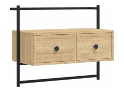 Móvel De Tv* Móvel TV de parede 60,5x30x51 cm deriv. madeira carvalho sonoma PT462135 Castanho