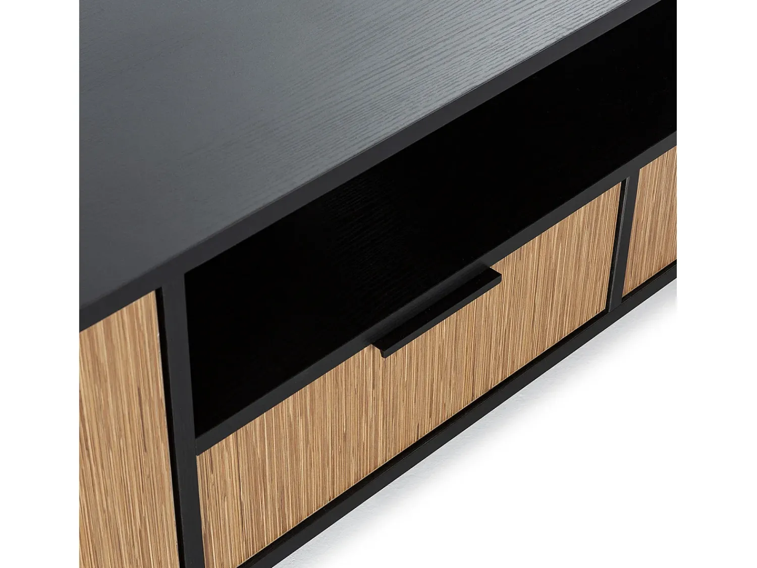 Móvel De Tv|VS Venta-stock Móvel TV Denis 1 porta e 2 gavetas, /Madeira Preto
