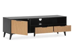 Móvel De Tv|VS Venta-stock Móvel TV Denis 1 porta e 2 gavetas, /Madeira Preto
