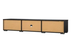 Sale Dmora Móvel TV Dtheat, Aparador sala, Armário baixo para TV, Base de parede equipada, 173x40 h33 cm, Preto