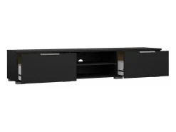Sale Dmora Móvel TV Dtheat, Aparador sala, Armário baixo para TV, Base de parede equipada, 173x40 h33 cm, Preto