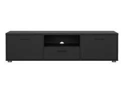 Hot Dmora Móvel TV Dthorsb, Aparador de sala, Móvel baixo para TV, Base de parede equipada, 147x40 h38 cm, Preto