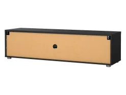 Hot Dmora Móvel TV Dthorsb, Aparador de sala, Móvel baixo para TV, Base de parede equipada, 147x40 h38 cm, Preto