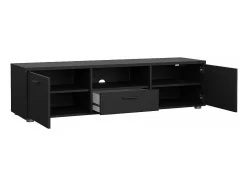 Hot Dmora Móvel TV Dthorsb, Aparador de sala, Móvel baixo para TV, Base de parede equipada, 147x40 h38 cm, Preto