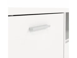 Hot Dmora Móvel TV Dthorsb, Aparador de sala, Móvel baixo para TV, Base de parede equipada, 147x40 h38 cm, Branco
