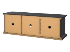 Móvel De Tv|Dmora Móvel TV Dthura, Aparador de sala, Armário baixo para TV, Base de parede equipada, 149x42 h51 cm, Cinza Cinzento