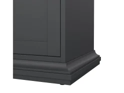Móvel De Tv|Dmora Móvel TV Dthura, Aparador de sala, Armário baixo para TV, Base de parede equipada, 149x42 h51 cm, Cinza Cinzento