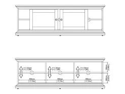 Móvel De Tv|Dmora Móvel TV Dthura, Aparador de sala, Armário baixo para TV, Base de parede equipada, 149x42 h51 cm, Cinza Cinzento