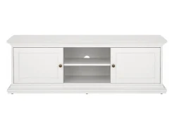 Móvel De Tv|Dmora Móvel TV Dthura, Aparador sala, Armário baixo para TV, Base de parede equipada, 149x42 h51 cm, Branco