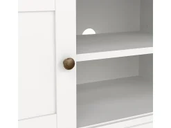Móvel De Tv|Dmora Móvel TV Dthura, Aparador sala, Armário baixo para TV, Base de parede equipada, 149x42 h51 cm, Branco