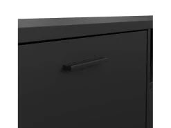 Móvel De Tv|Dmora Móvel TV Dtinagli, Aparador sala, Armário baixo para TV, Base de parede equipada, 177x40 h38 cm, Preto