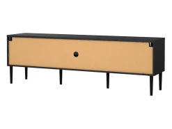 Móvel De Tv|Dmora Móvel TV Dtisc, Aparador de sala, Armário baixo para TV, Base de parede equipada, 177x40 h57 cm, Preto