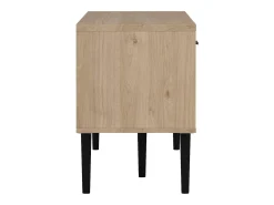 Dmora Móvel TV Dtoc, Aparador sala, Armário baixo para TV, Base de parede equipada, 147x40 h57 cm, Carvalho Castanho