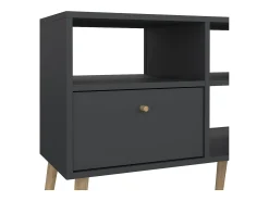 Móvel De Tv|Dmora Móvel TV Dtoedtl, Aparador de sala, Móvel baixo para TV, Base de parede equipada, 117x39 h61 cm, Cinza Cinzento