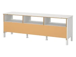Dmora Móvel TV Dtofan, Aparador de sala, Móvel baixo para TV, Base de parede equipada, 151x38 h54 cm,^ Móvel De Tv