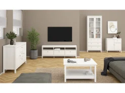 Dmora Móvel TV Dtofan, Aparador de sala, Móvel baixo para TV, Base de parede equipada, 151x38 h54 cm,^ Móvel De Tv