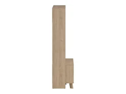 Móvel De Tv|Dmora Móvel TV Dtolja, Aparador sala, Armário baixo para TV, Base de parede equipada, 209x48 h183 cm, Carvalho e Branco Castanho