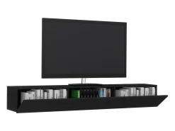 Outlet Móvel TV haaus Elba, , 180 x 30 x 25 cm Preto