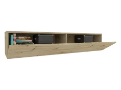 Móvel TV haaus Isla, 2 portas, Carvalho artisan, 135 x 28 x 25 cm^ Móvel De Tv