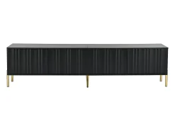 Hot ModernLuxe Móvel TV L 190cm - 4 portas e 8 prateleiras - estilo moderno - Preto