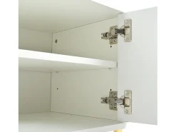 New ModernLuxe Móvel TV L 190cm - 4 portas e 8 prateleiras - estilo moderno - Branco
