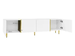 Móvel De Tv|ModernLuxe Móvel TV L 170cm - com 4 portas - MDF - Branco