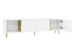 Móvel De Tv|ModernLuxe Móvel TV L 170cm - com 4 portas - MDF - Branco