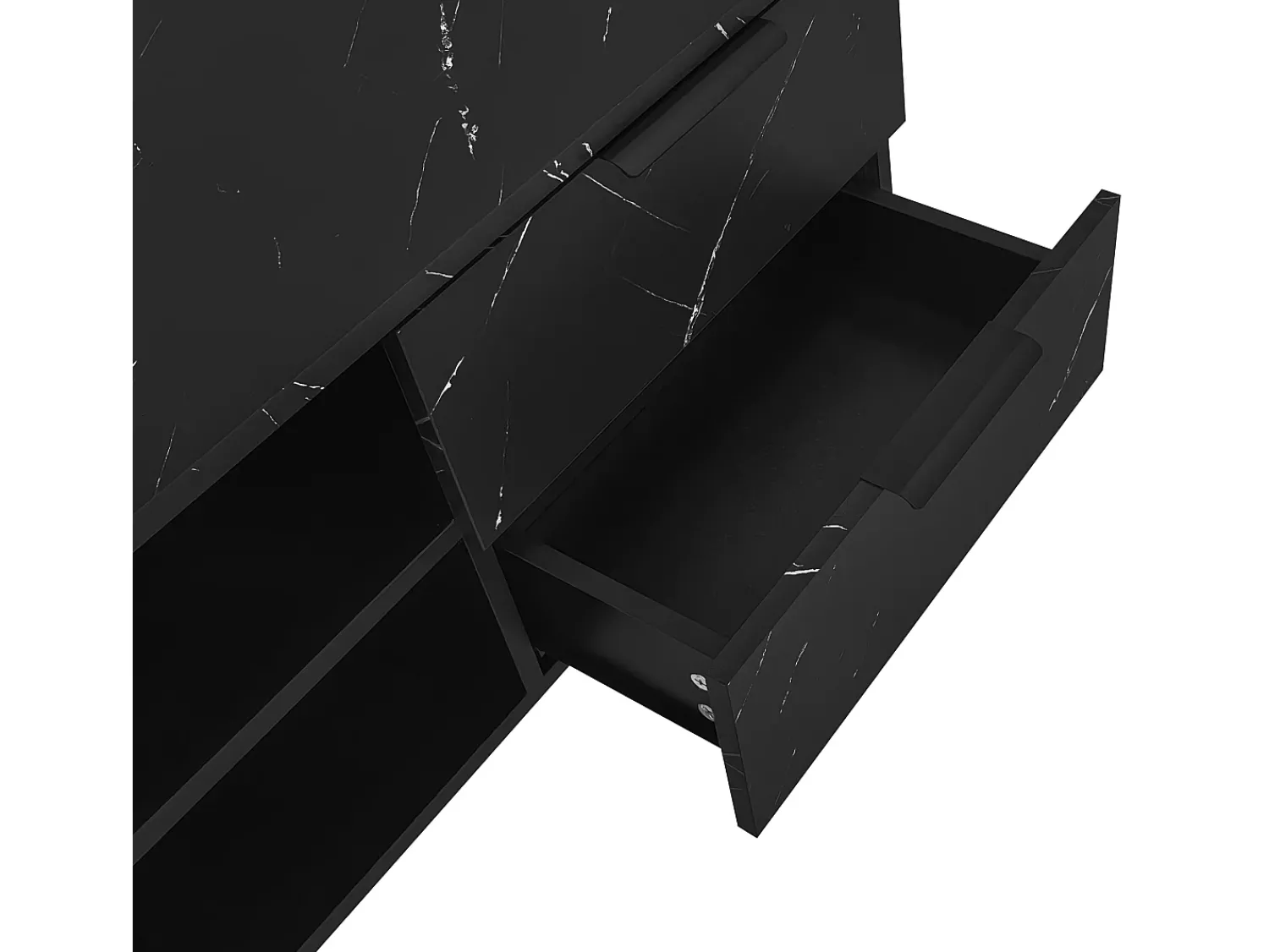 Móvel De Tv|ModernLuxe Móvel TV L 200cm com LED - 2 portas e 2 gavetas - Castanho