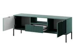 Discount Móvel TV: labrador, Preto, 154 x 56 x 39 cm, puxadores Pretos Verde