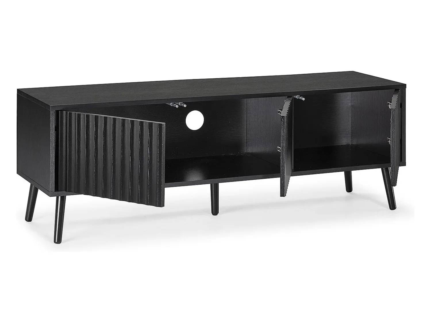 Móvel De Tv|VS Venta-stock Móvel TV Lluvia 3 portas em Preto