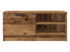 Outlet vidaxl Móvel TV madeira antiga 80x35x36,5 cm madeira trabalhada Castanho