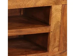 Móvel De Tv|vidaxl Móvel TV madeira maciça c/ acabamento a mel 120x30x40 cm Castanho
