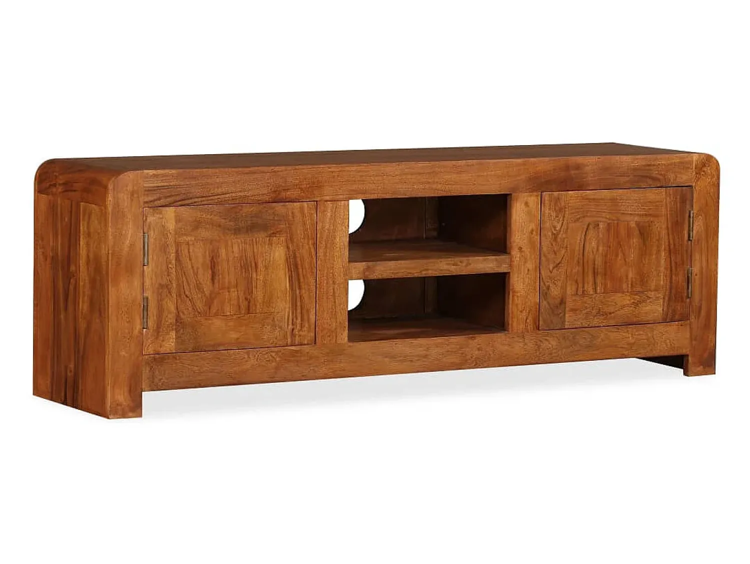 Móvel De Tv|vidaxl Móvel TV madeira maciça c/ acabamento a mel 120x30x40 cm Castanho