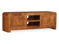 Móvel De Tv|vidaxl Móvel TV madeira maciça c/ acabamento a mel 120x30x40 cm Castanho