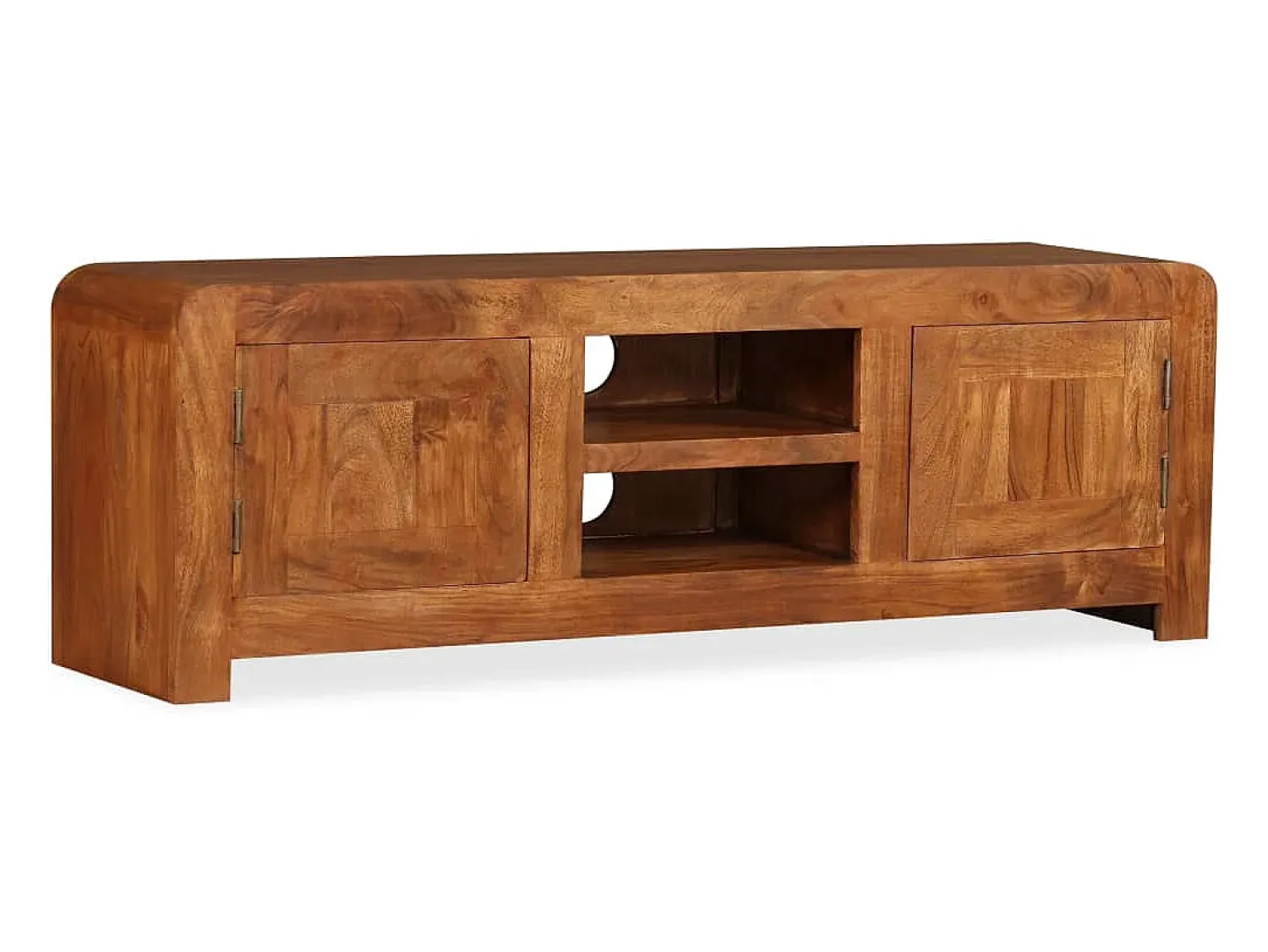 Móvel De Tv|vidaxl Móvel TV madeira maciça c/ acabamento a mel 120x30x40 cm Castanho