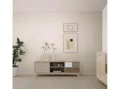 VS Venta-stock Móvel TV Maia 1 porta e 3 gavetas multicoloridas^ Móvel De Tv