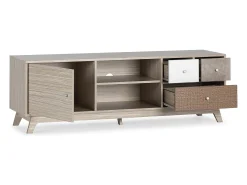VS Venta-stock Móvel TV Maia 1 porta e 3 gavetas multicoloridas^ Móvel De Tv