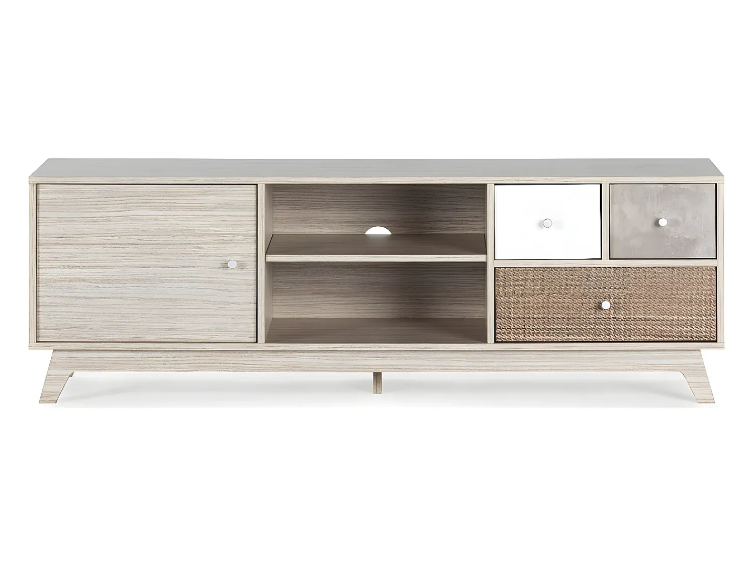 VS Venta-stock Móvel TV Maia 1 porta e 3 gavetas multicoloridas^ Móvel De Tv