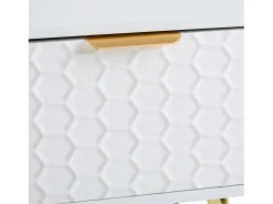 Hot ModernLuxe Móvel TV moderno 180 cm - 1 gaveta + 2 portas + 3 compartimentos - Branco