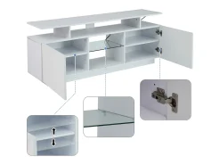 Móvel De Tv*ModernLuxe Móvel TV moderno 140cm com LED para TV de 60