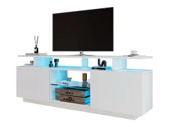 Móvel De Tv*ModernLuxe Móvel TV moderno 140cm com LED para TV de 60